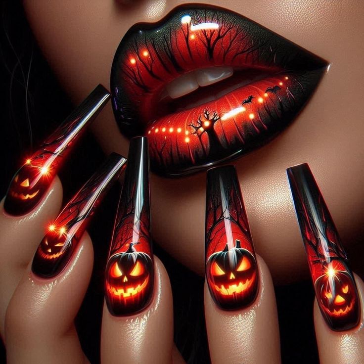 halloween nail designs 2024