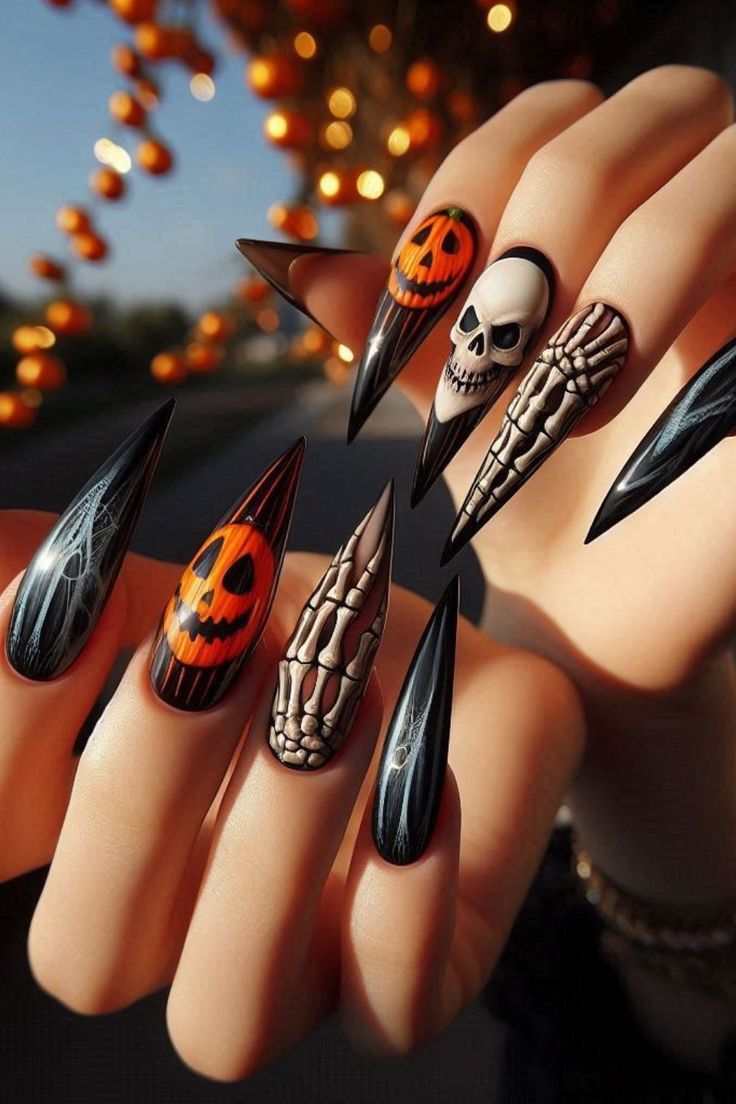 halloween nail designs 2024